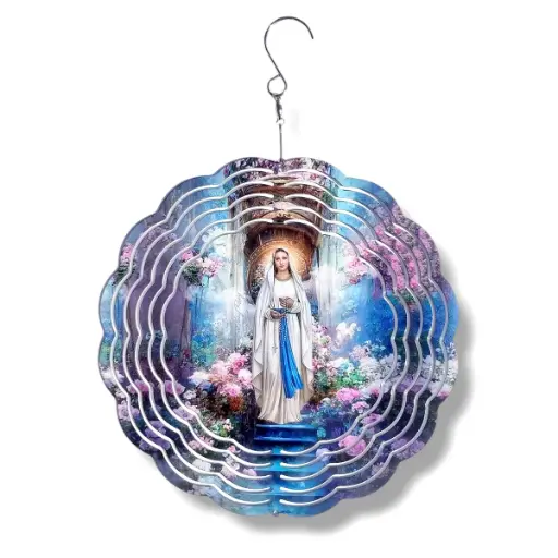 [WINS20-018] Windspinner 20cm NUEVOS - Virgen María (Pintado ambos lados)