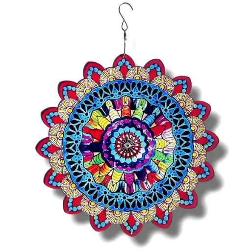 Windspinner Pintado 30cm - Mandala pintoresco (Nuevo)