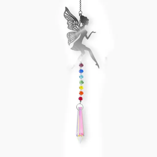 Colgante Atrapasol de Acero Inox. - Hada (35x5cm)