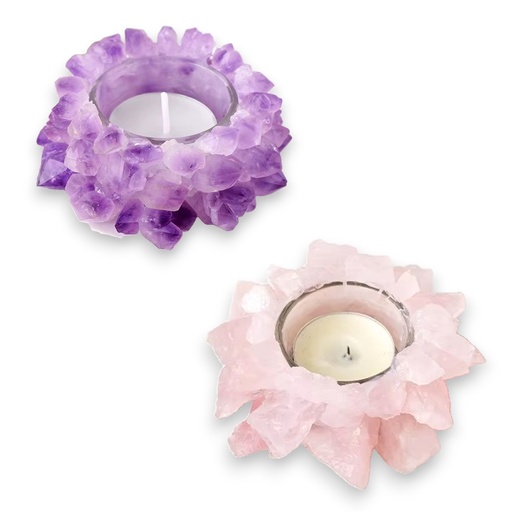 [IMP-167] Portavela de Cristales en Bruto (sin vela)