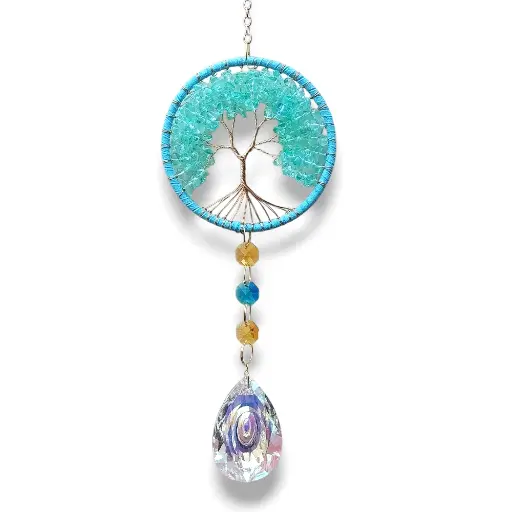 [IMP-062] Colgante de Cristales - Arbol de Piedras celestes 10cm