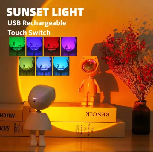 Proyector Sunset - 16 Colores Recargable (13cm)