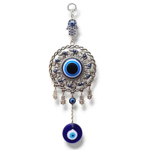 Colgante - Mandala Ojo turco Grande (26x10cm)