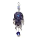 PROMOX12 - Colgante - Mano de Fátima con Ojo Turco Grande (26x10cm)