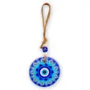 Colgante - Ojo turco con soga GRANDE (20x8cm)