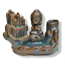 Cascada de humo Cerámica Buda en la montaña (12x9cm)