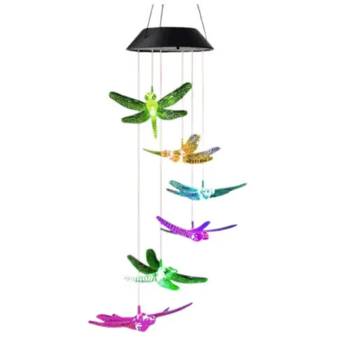 [ONC-093] Colgante Solar para Luz Nocturna - Libelulas (65x12cm)