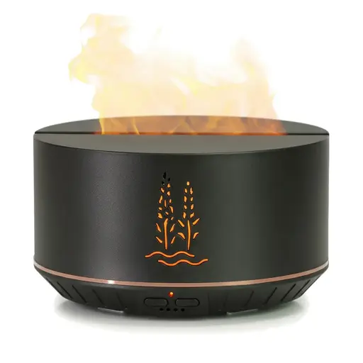 [HUM-022] Humidificador USB Fogata con Lavandas 500ml 17x10cm (Sin filtro - apto aceites)