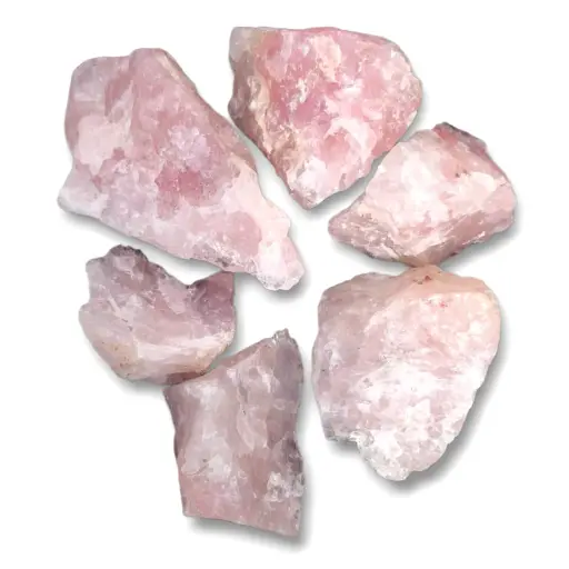 100g de Cuarzo Rosa en Bruto