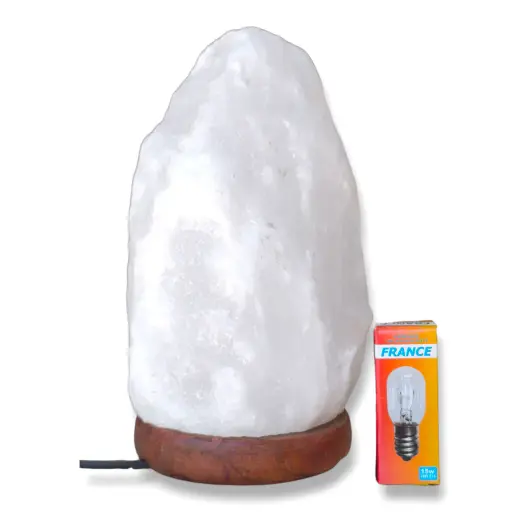 Lámpara de Sal Roca Chica (De 1 a 2kg) - Blanca Nieve