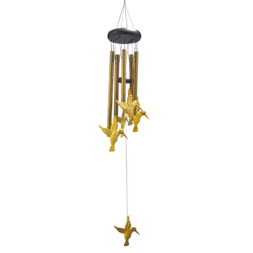 [0162C] Llamador de Angeles con Colibrí Dorado (42x9cm)