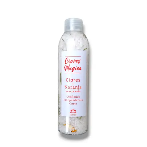 Envase 200ml - Sales de Baño Cipres & Naranja (250g)