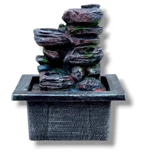 [MT-470] Fuente de Agua - Cascada de Piedras (19x15cm)