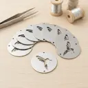 Pack x10 - Circulo Colibri de Acero Inox (5cm) 