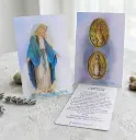 Promo x10 - Estampita Holográfica - Medalla Milagrosa (8cm) 