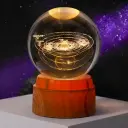 Lamp. Esfera de Vidrio GIRATORIA - Sistema Solar (8cm)