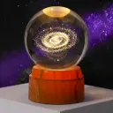 Lamp. Esfera de Vidrio GIRATORIA - Galaxia (8cm)