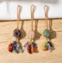 Colgante para Auto - Esfera con piedras naturales
